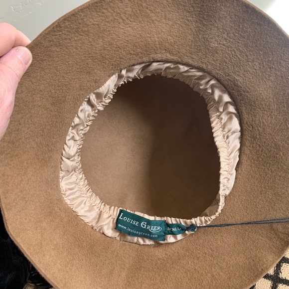 Vintage Louise Green Millinery Co. felt hat size OS main image 7